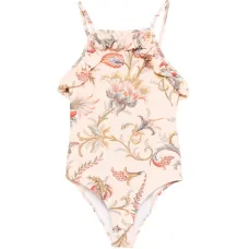 Купальник с рюшами и цветочным принтом Купальник с рюшами и цветочным принтом