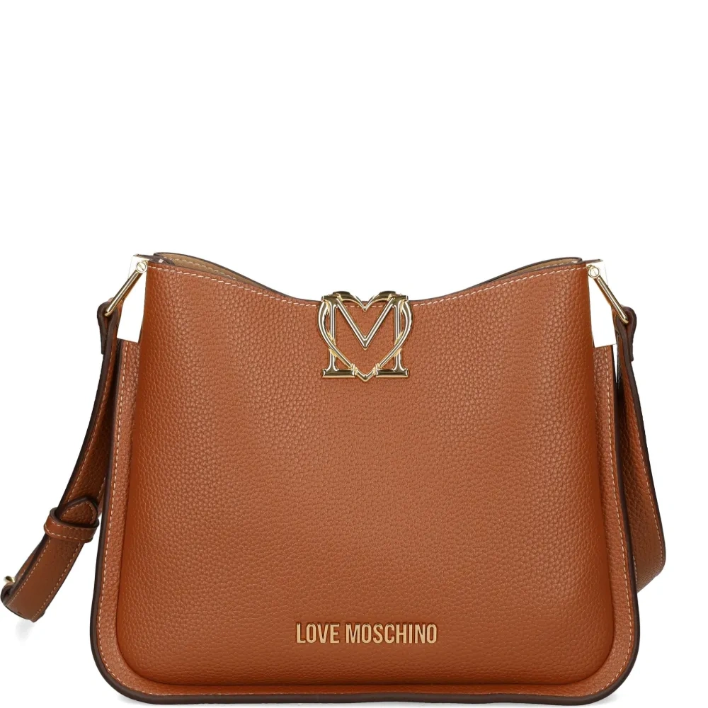 Сумка на плечо с декоративной эмблемой