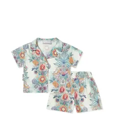 Комплект из двух предметов с цветочным принтом (шорты и топ)