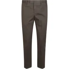 Брюки прямого кроя с боковыми карманами