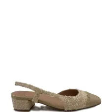 Туфли-слинги с бахромой