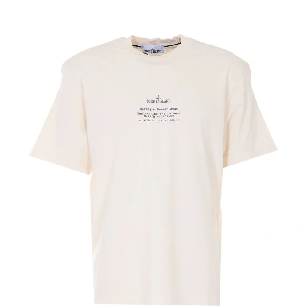 Футболка с принтом и круглым вырезом