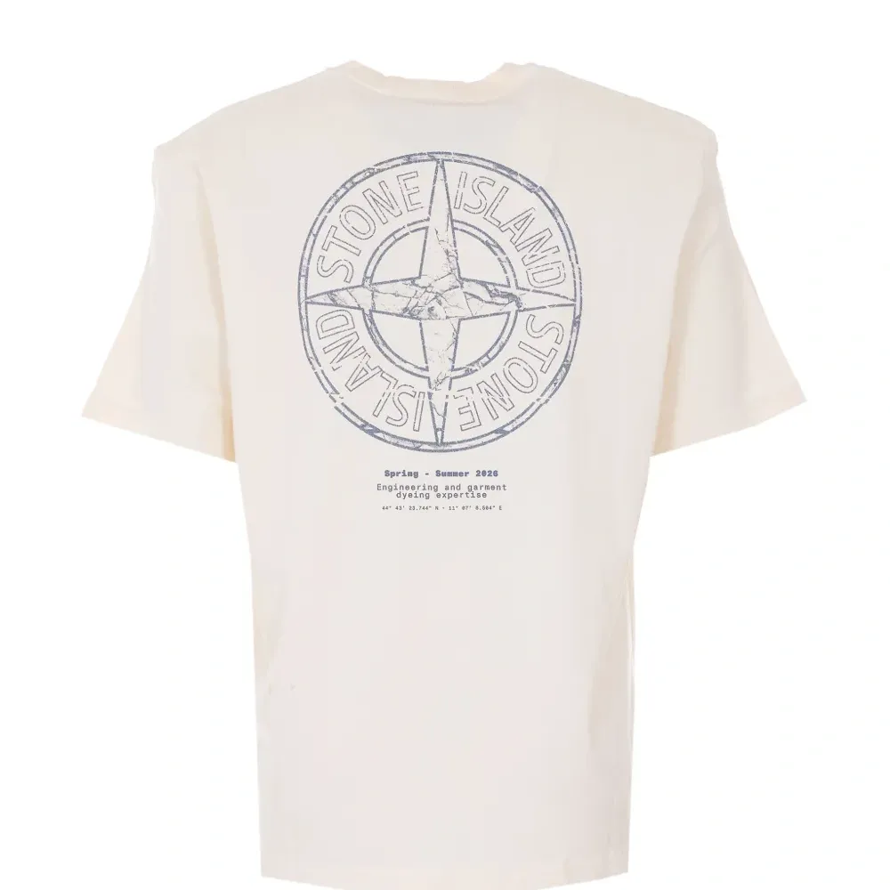 Футболка с принтом и круглым вырезом