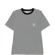 Футболка с карманом в полоску