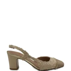 Босоножки-слингбэки Ficus с бахромой