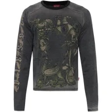 Длинный рукав футболка с графическим принтом T-Jori-A