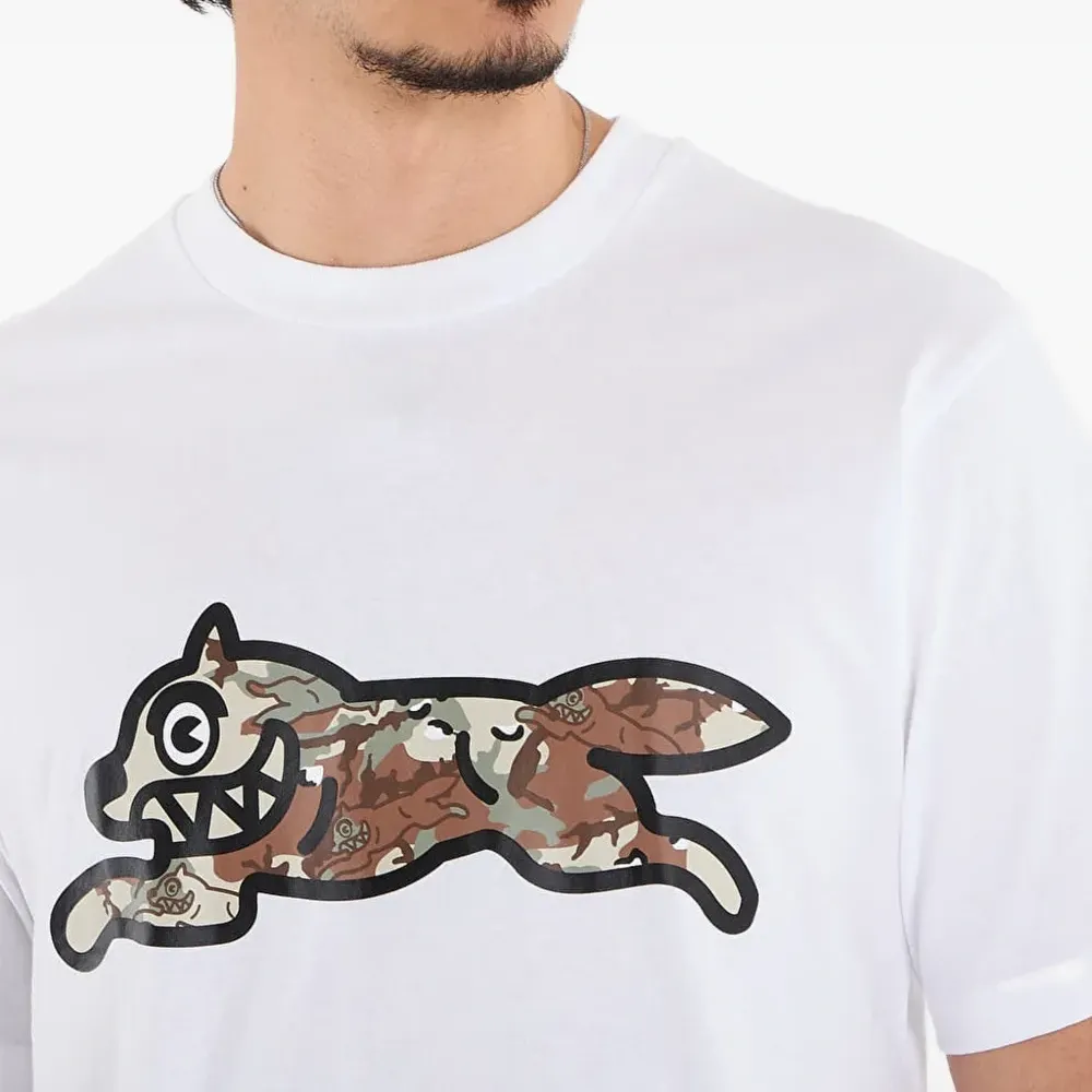 Футболка с изображением бегущей собаки