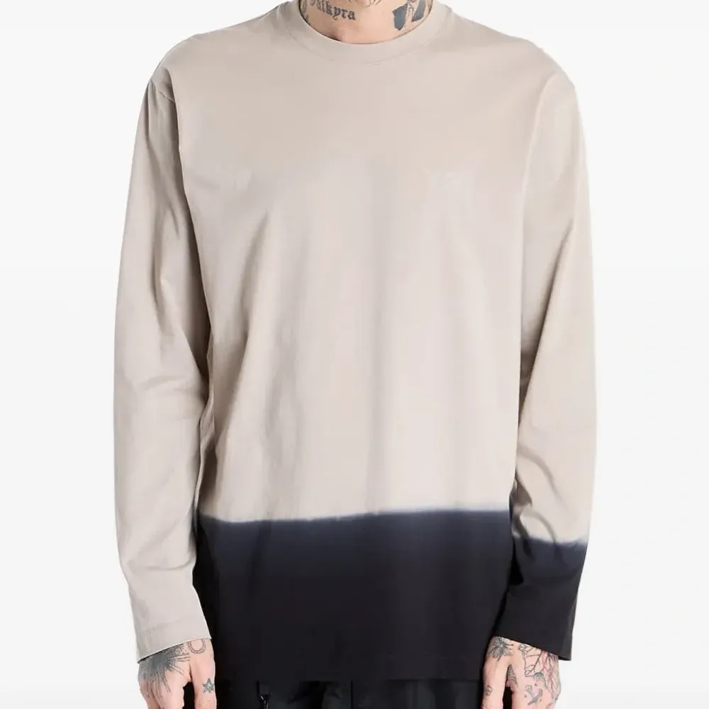 Хлопковая футболка с длинными рукавами