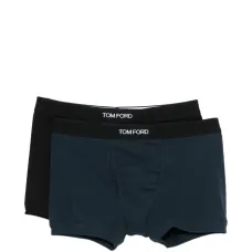 Боксеры с ребристыми резинками (набор из двух)