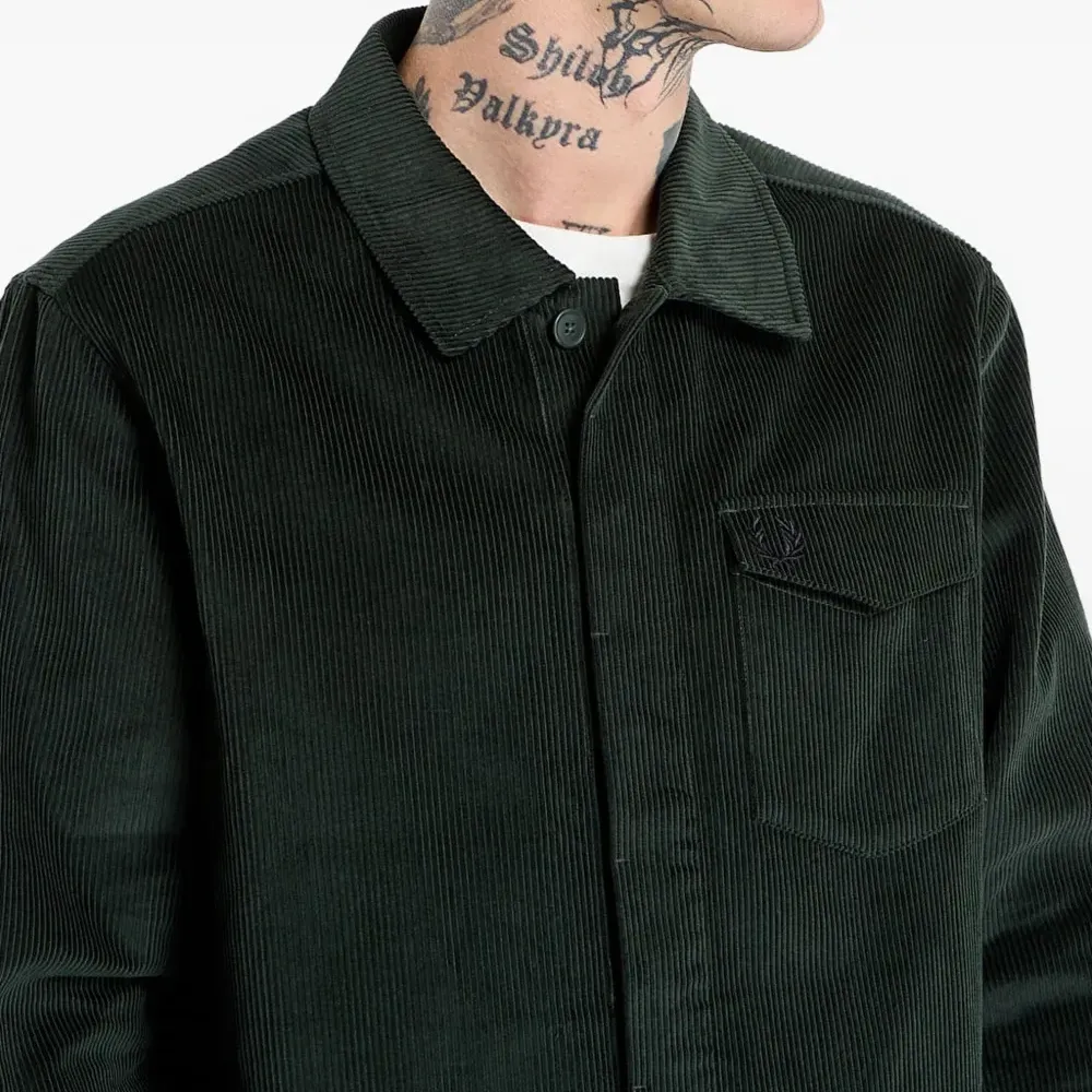 Вельветовая рубашка с нагрудным карманом