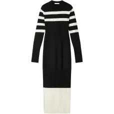 Платье миди с длинными рукавами Платье миди с длинными рукавами