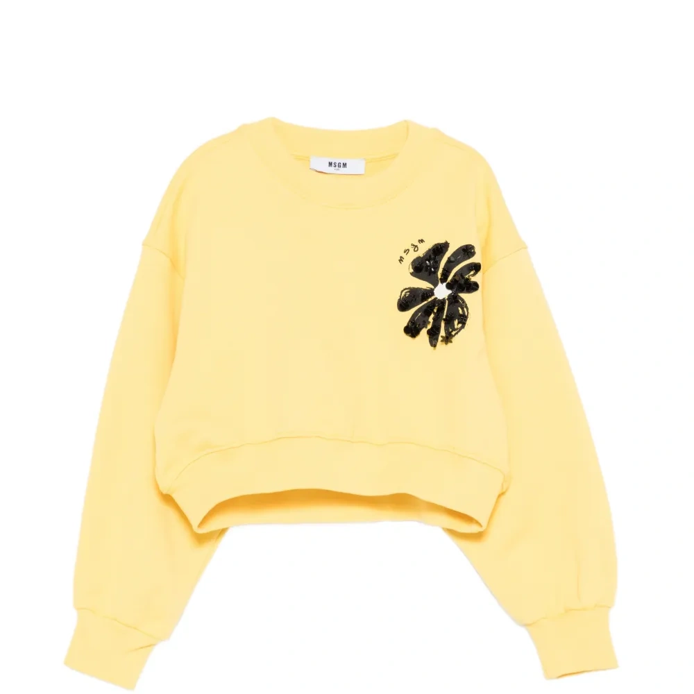 Свободный свитшот с цветочным принтом