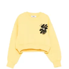 Свободный свитшот с цветочным принтом