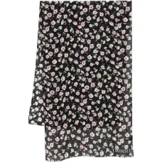 Шарф с цветочным принтом