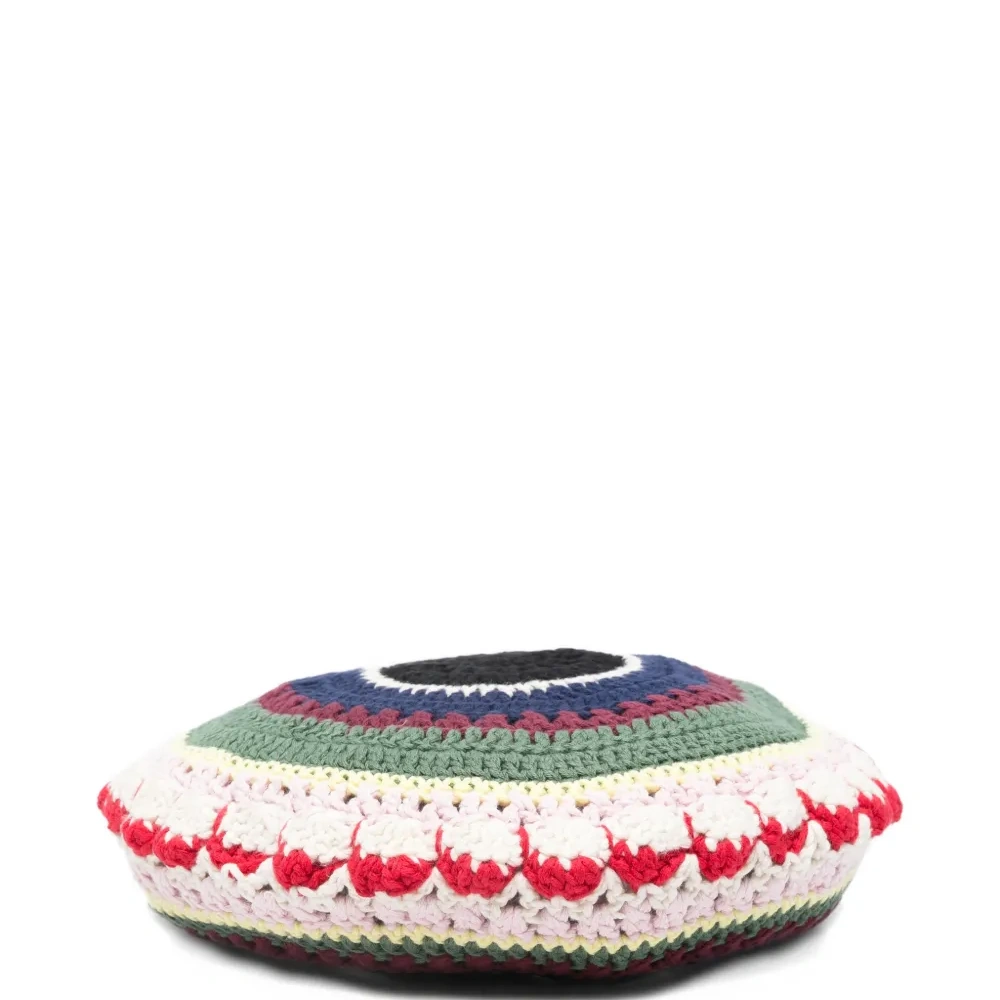 Берет в полоску