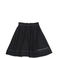 Джинсовая юбка с вышитым логотипом