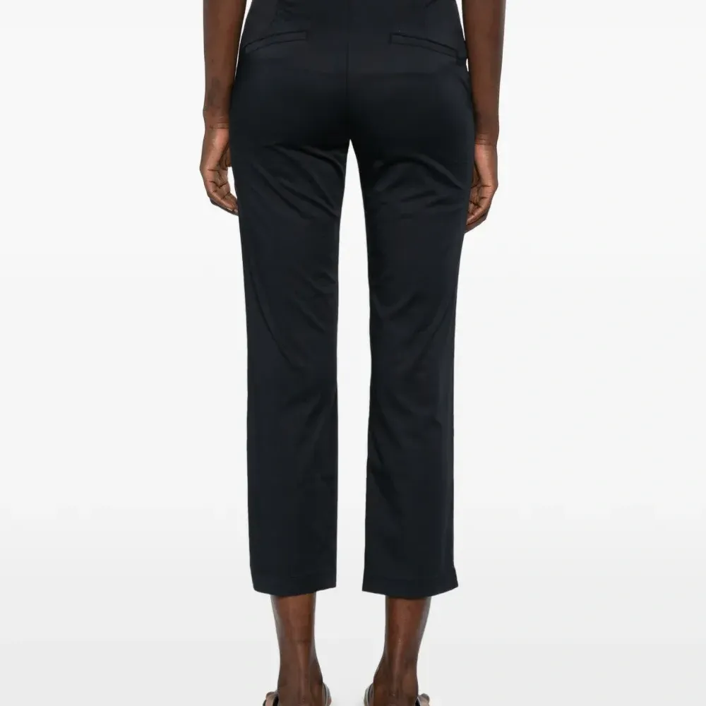 Синие укороченные брюки