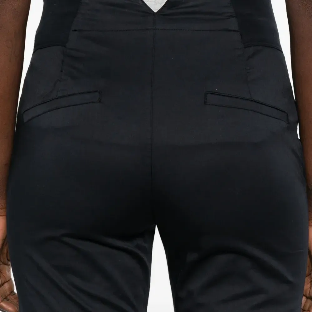 Синие укороченные брюки