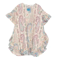 Платье с оборками и пейсли