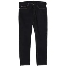 Джинсы с пятью карманами и нашивкой с логотипом