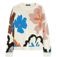 Свитер с цветочным принтом