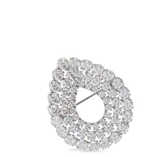 Металлическая брошь с декоративной отделкой "Матрица" Металлическая брошь с декоративной отделкой "Матрица"