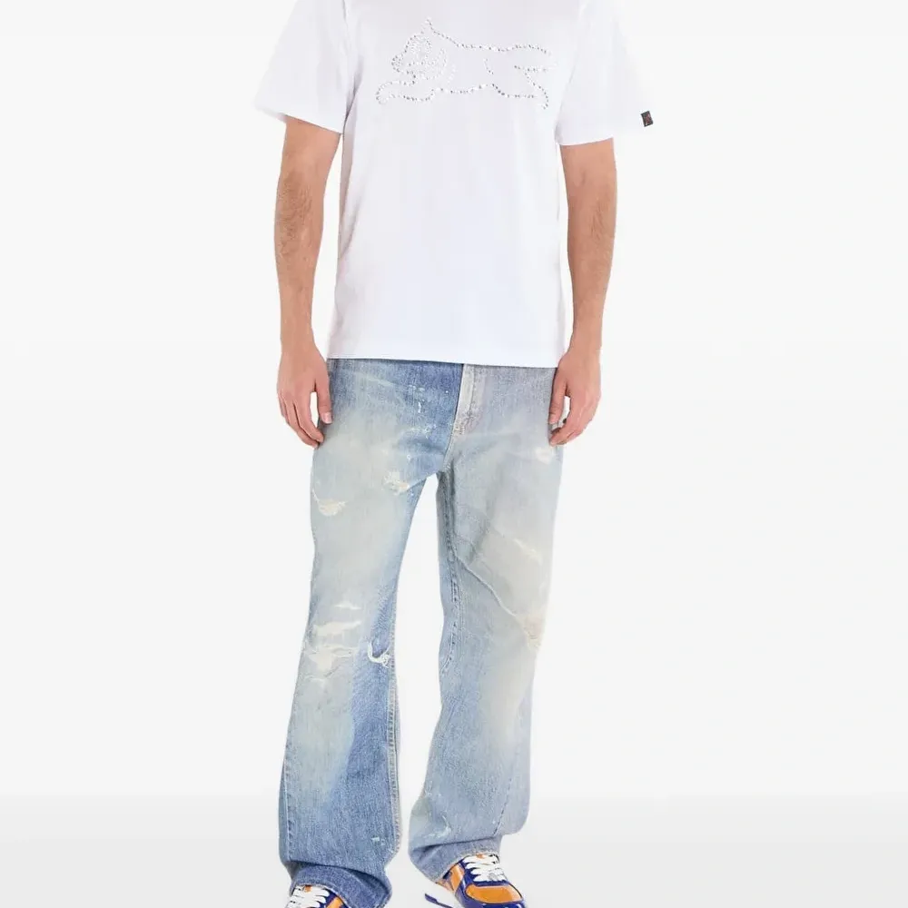 Футболка с украшением в виде собаки