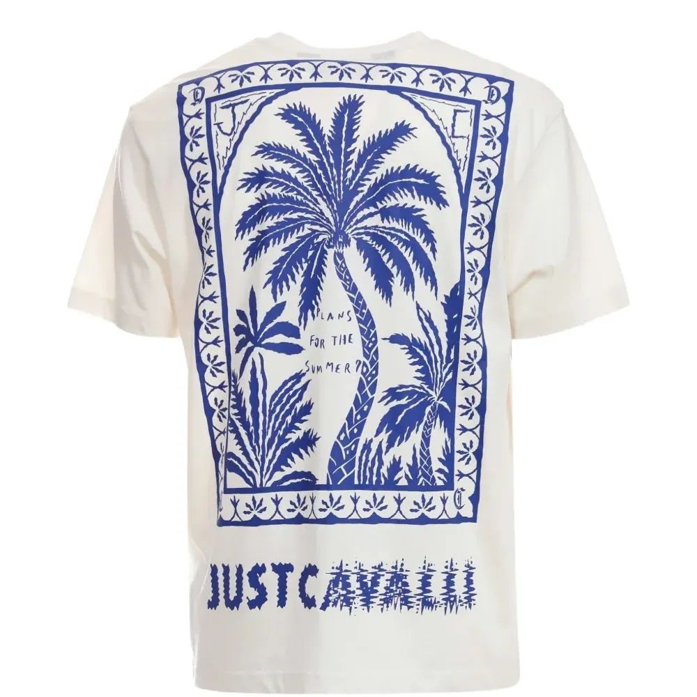 Футболка с принтом и круглым вырезом