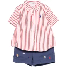 Комплект из шортов с вышитым логотипом