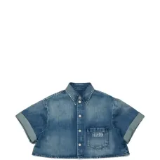 Джинсовая рубашка с карманом Джинсовая рубашка с карманом