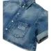 Джинсовая рубашка с карманом