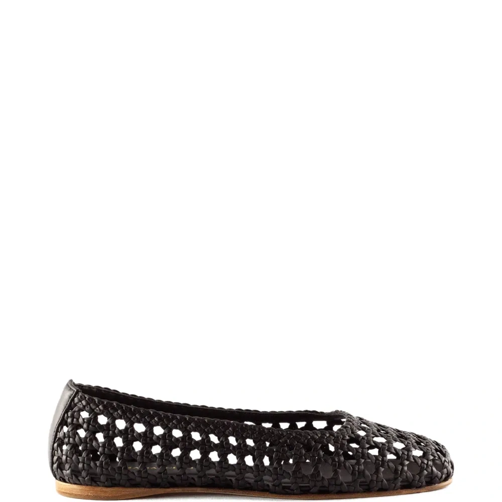 Плетёные балетки