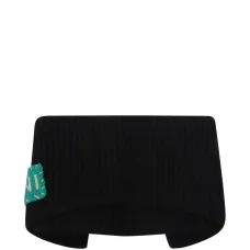 Вязаный шарф с нашивкой-логотипом