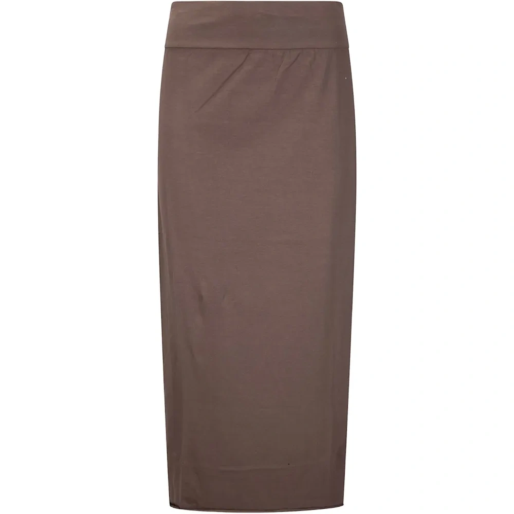 Приталенная миди-юбка на резинке