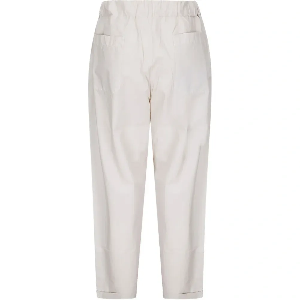 Брюки с эластичным поясом и карманами