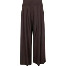 Брюки с завышенной талией и широкими штанинами