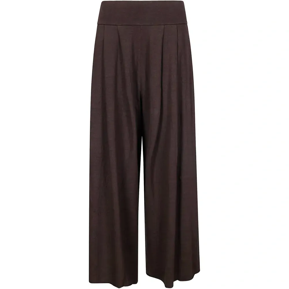 Брюки с завышенной талией и широкими штанинами