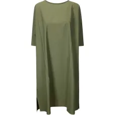 Миди-платье с круглым вырезом