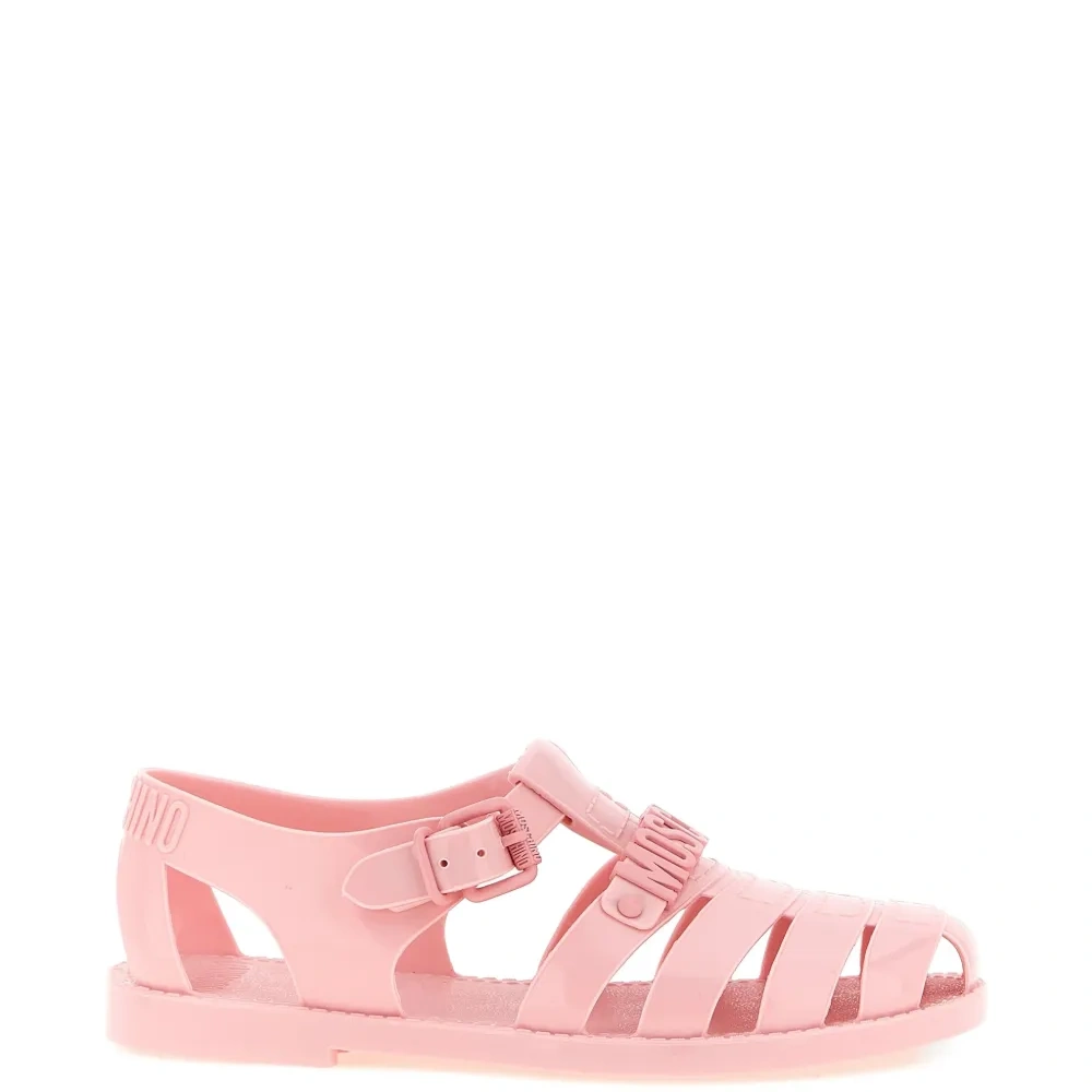 Сандалии с нашивкой с логотипом