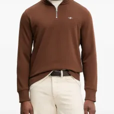 Свитшот на молнии до половины с логотипом Shield