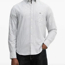 Рубашка Oxford в полоску Рубашка Oxford в полоску