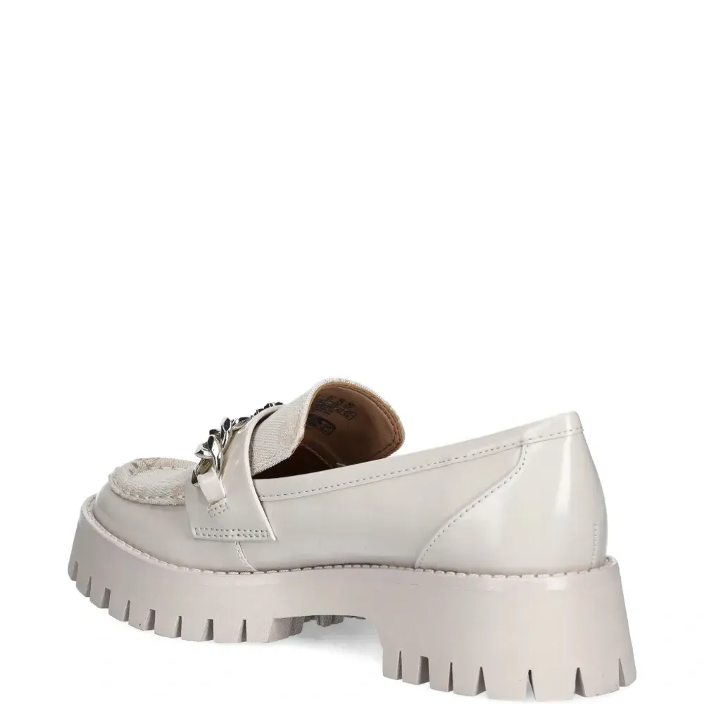 Лоферы Almer с цепочным декором