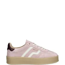 Кроссовки с полосатой вставкой