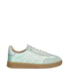 Кроссовки с панелями в полоску