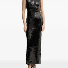 Платье Portia с открытой спиной и пайетками