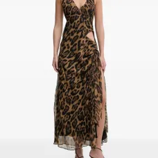 Макси-платье с леопардовым принтом Cyrel Макси-платье с леопардовым принтом Cyrel