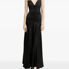 Платье Lavanda с V-образным вырезом и драпировкой