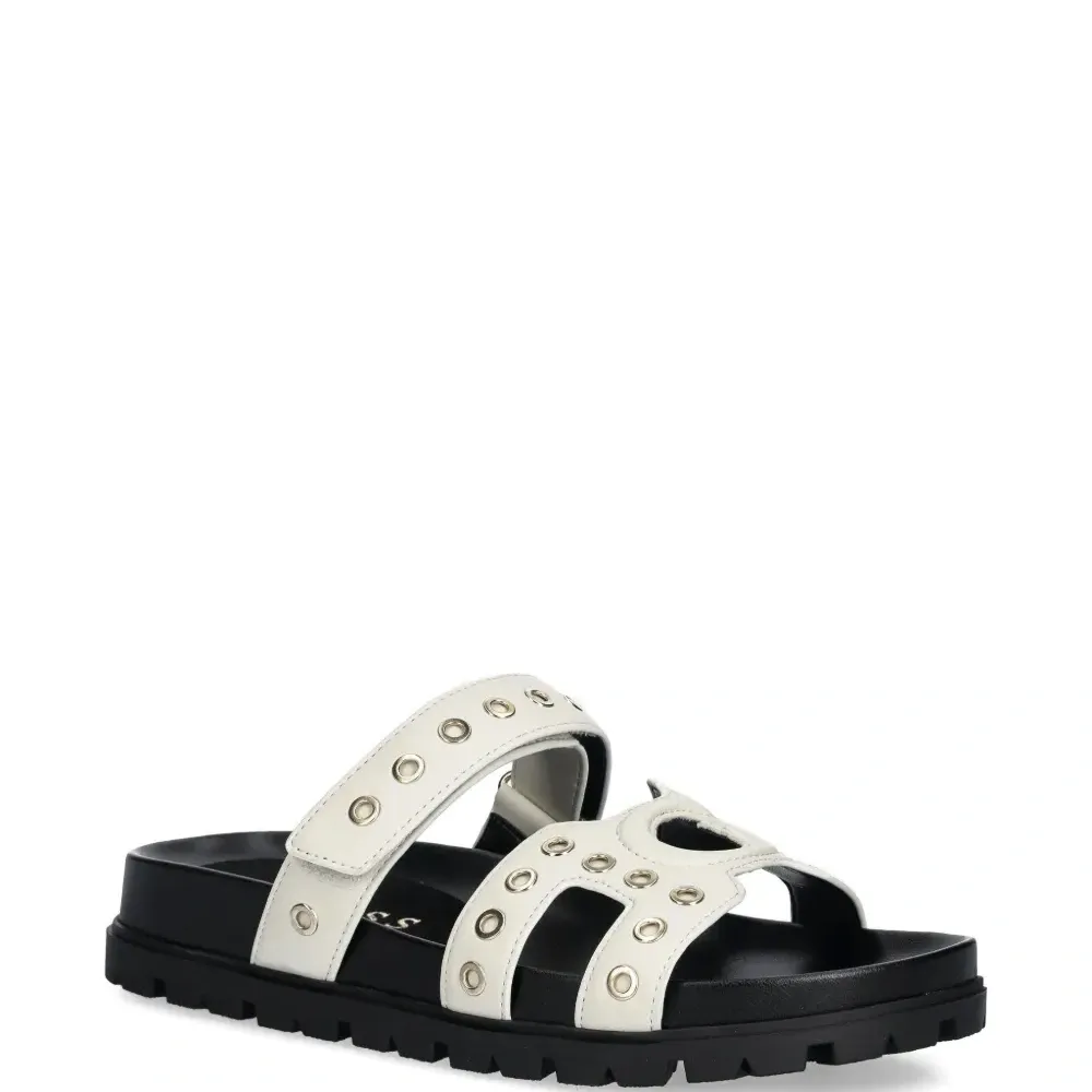 Шлёпанцы с люверсами