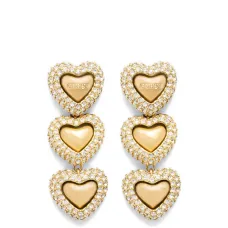 Серьги с украшением в виде любимого сердца