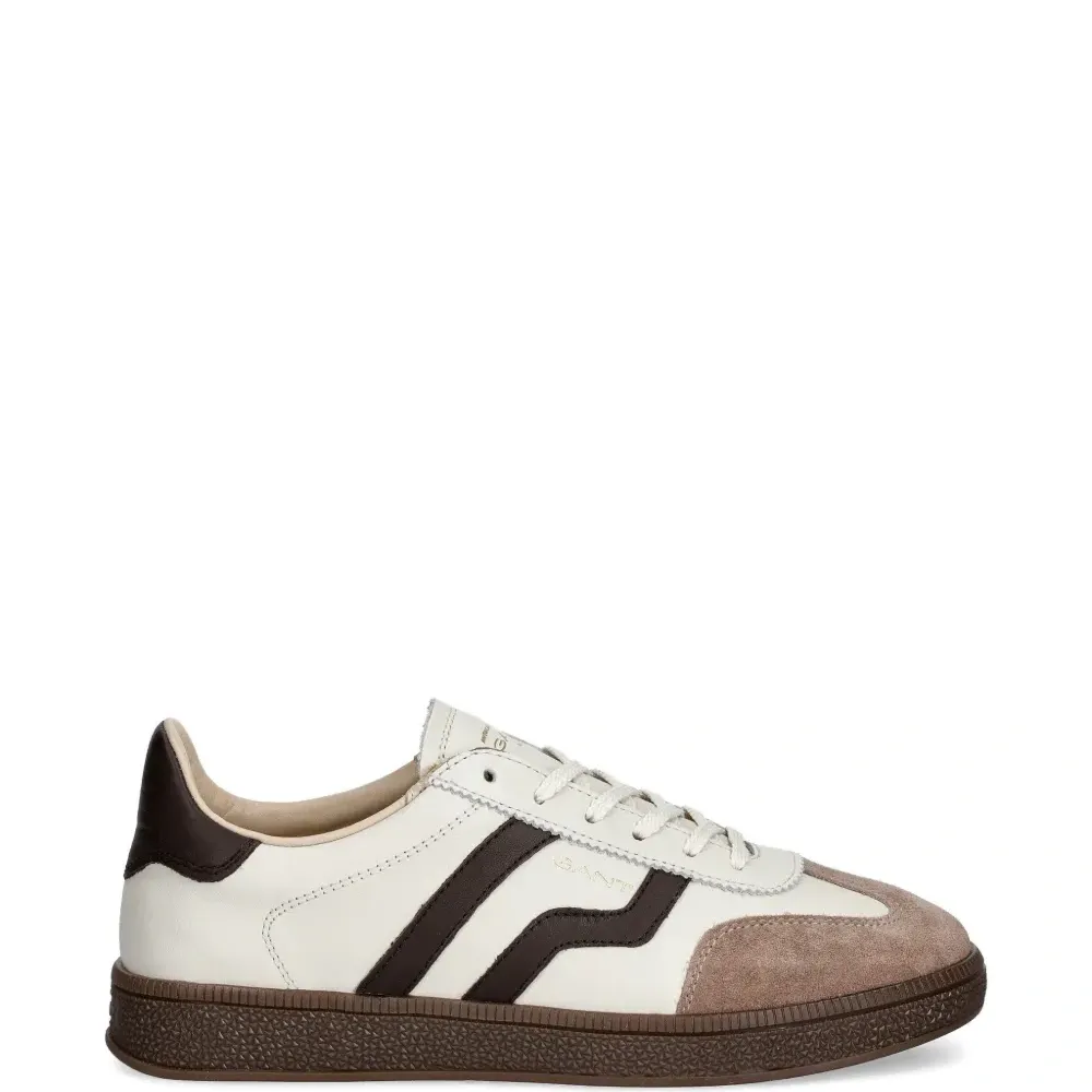 Замшевые кроссовки в полоску